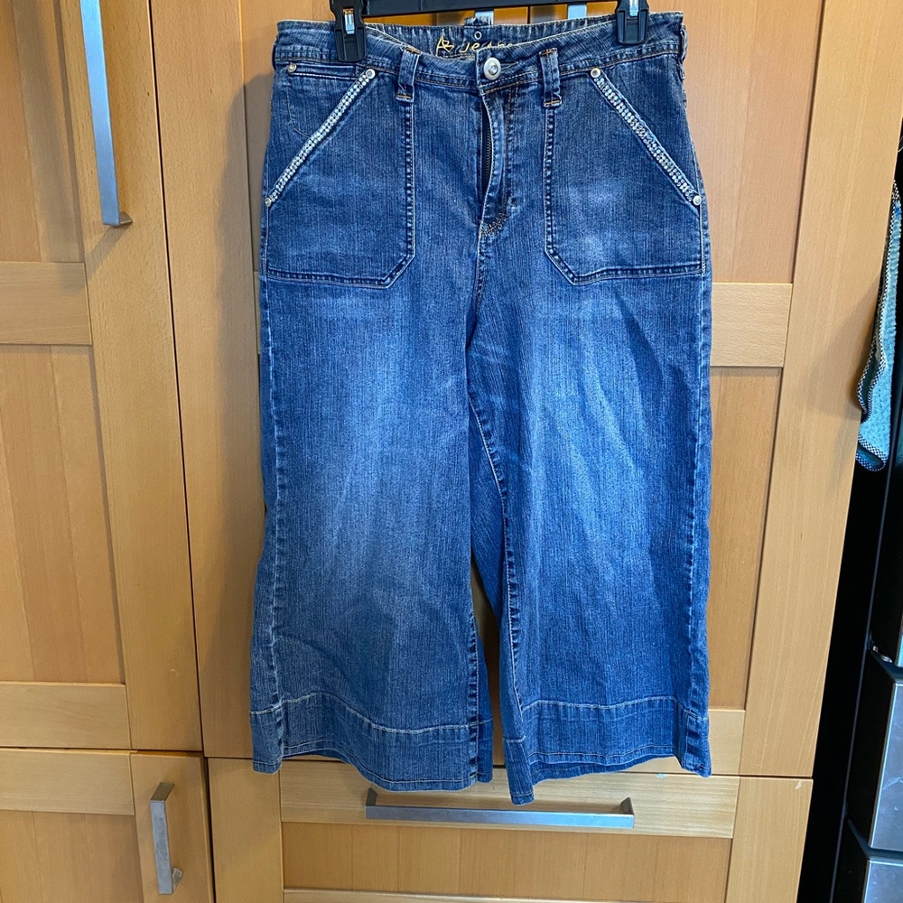 AB Jeans Blue Denim with Embroidery